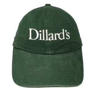 Dillard's Slideback Baseball Hat Green One Size Embroidered Falcon